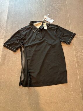 Tommy Bahama Black Polo with Contrast Trim